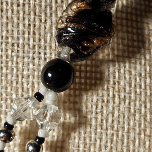 Murano Style Glass Calla Lily Necklace - Picture 3 of 6